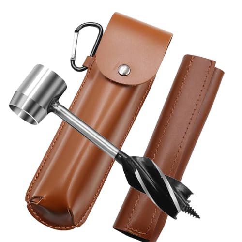 Outdoor survival drill bit, carpenter's hand drill, camping hand drill bit, wood drilling and chopping tool set, hole maker and survival tools, camping tools, DIY enthusiasts and woodworking partners