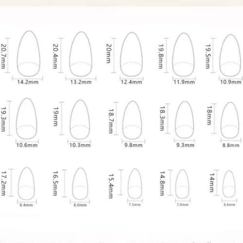 Image of Green French Tip Press on Nails Short Almond Fake Nails Gold Line False Nail with Design Star Glue on Nails Glossy Artificial Acrylic Nail Full Cover Nude Stick on Nail for Women Manicure 30Pcs