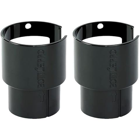 BottlePro (2-Pack) - Adjustable Cup Holder Adapter, Compatible with 32/40 Ounce Hydro Flasks, Iron Flasks, Takeyas, Simple Modern, Nalgenes, Fifty Fifty, Thermoflasks, Klean Kanteens Cover