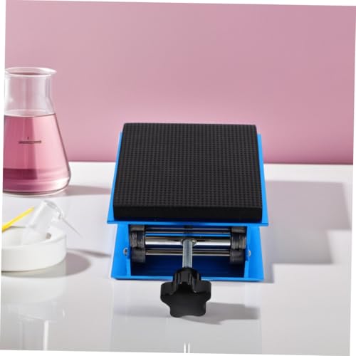 Soporte ajustable para gato de laboratorio con amortiguador y esponja, elevador de mesa de trabajo de aluminio, diseño antideslizante, altura ajustable, ideal para uso en mano de obra y carpintería