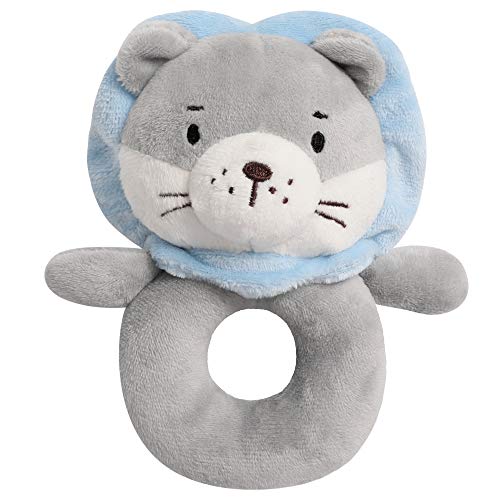 Tillyou Soft Baby Rattle For Newborns, Plush Stuffed Animal Rattle, Rattle Shaker For Infants, Shower Gifts For Girls Boys, Shaker & Teether Toys For 3 6 9 12 Months, Shake To Sound #TOP23
