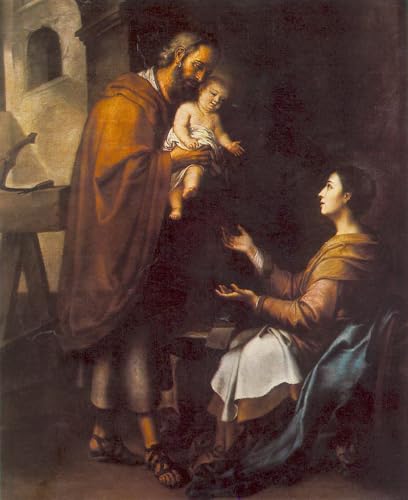Peintures La Sainte Famille Murillo pour sublimer votre salon ou oratoire