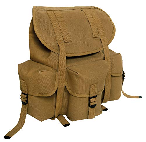 Rothco Mini Alice Pack – Heavyweight 18 OZ Cotton Canvas Rucksack – 20L Capacity
