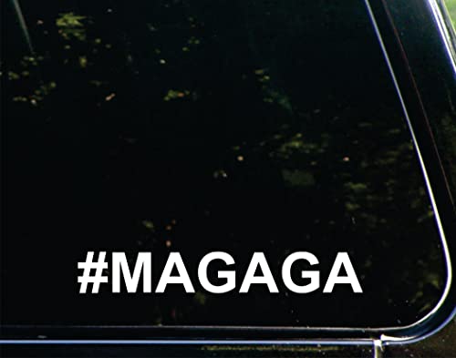 #MAGAGA for Cars Funny Car Vinyl Bumper Sticker Window Decal | White | 8.75" inch