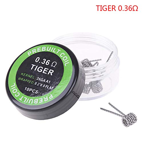 Tool Parts 10Pcs Twisted Fused Hive Clapton Coils Premade Wrap