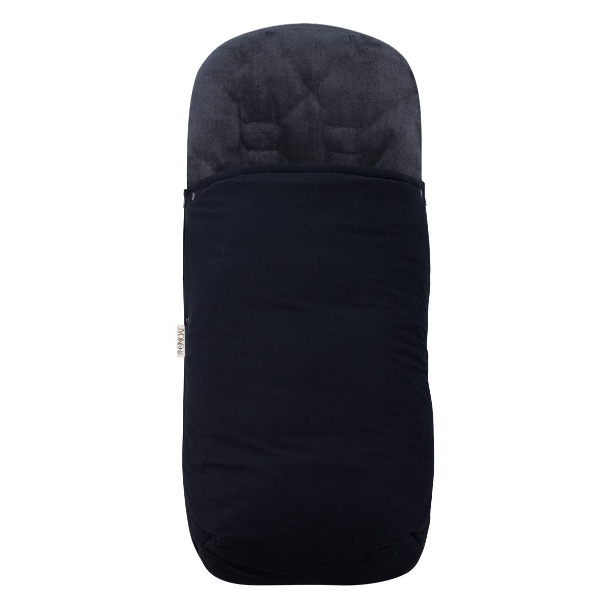 JYOKO KIDS Saco Universal para Cochecito, Sacos de Abrigo para Carritos, Saco Invierno Silla Paseo, Saco de Silla de Bebe con Cremallera Desmontable, Capa regulable (BLACK SERIES, POLAR)