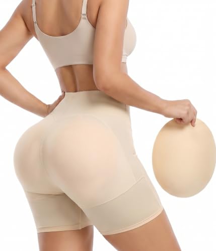 Image of POP CLOSETS Padded Underwear for Women with Butt Pads, Tummy Control Body Shaper Butt Lifting Shapewear