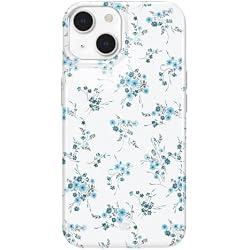 VELVET CAVIAR for iPhone 14 Case Coquette Flowers - Compatible with MagSafe - 10ft Drop Tested - French Blue Floral