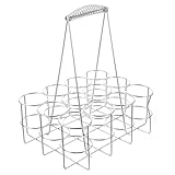 ULTECHNOVO Flaschenträger 12 Flaschen Metall mit Ergonomischem Griff Bierträger für Hauspartys und Outdoor Getränkehalter bis 1,5L PET und Glasflaschen
