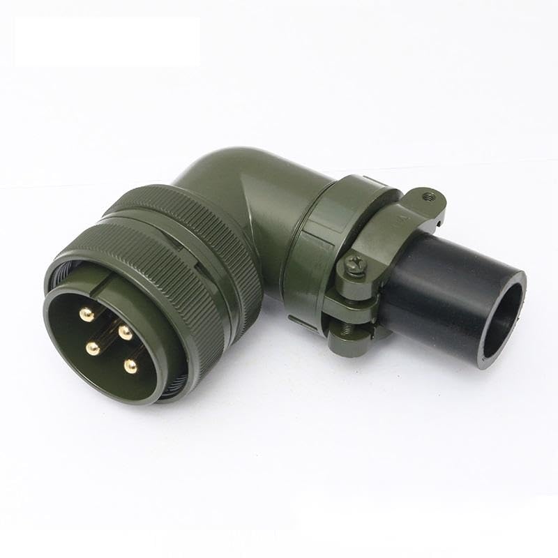Conector enchufe aviación estándar militar USA 4 pines miniatura 1