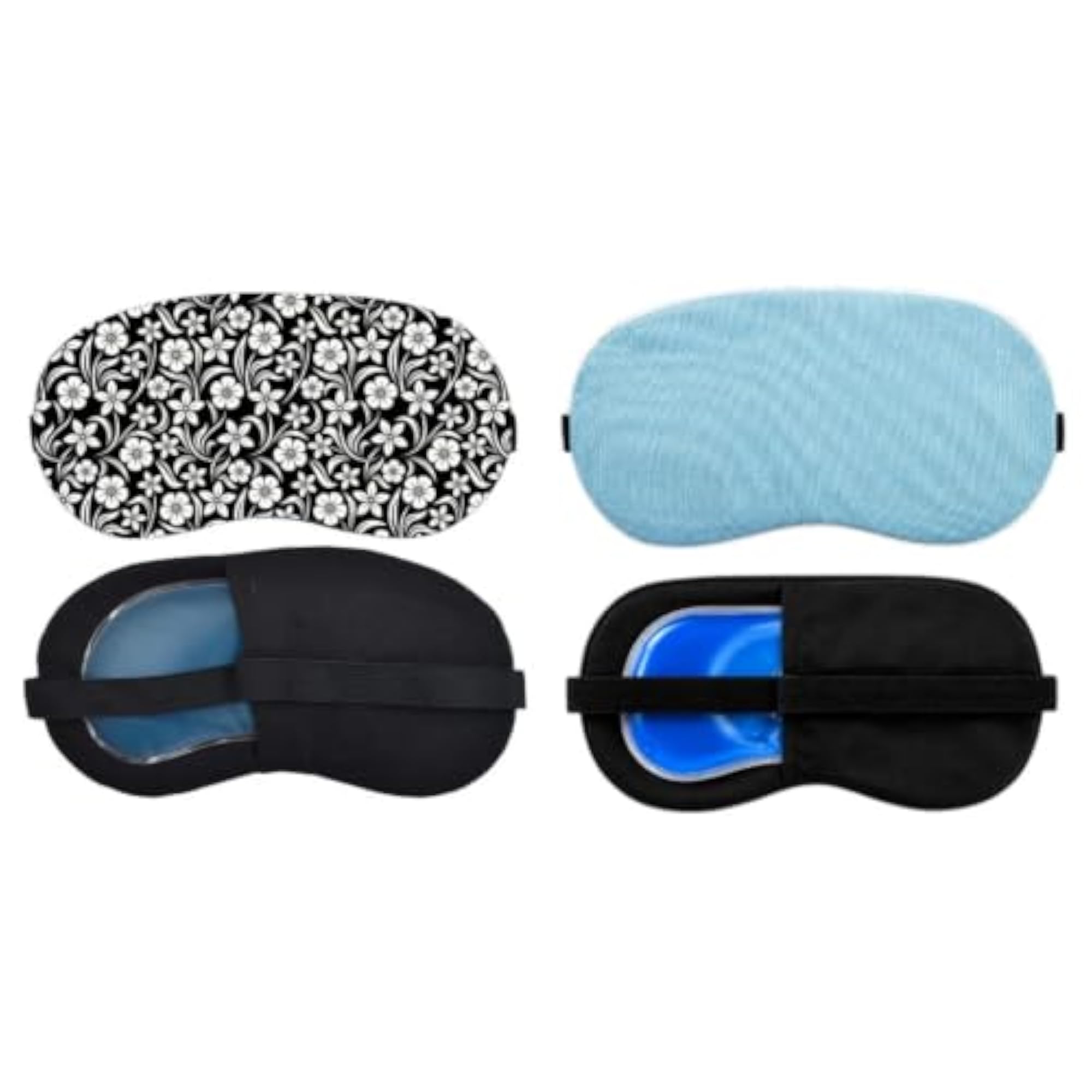Travel-Ready Pack of 2 Soft Blindfold Sleeping Masks