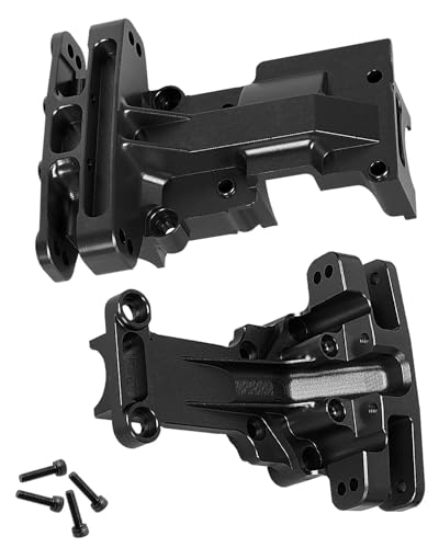 RCMYou Front Rear Upper Gearbox Covers Upgrades Part for 1/5 X-MAXX 8S 1/6 XRT,Aluminum Front Rear Upper Gearbox Covers Hops up,Black