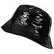 Regenhut Toutacoo aus Vinyl, wasserdicht in Schwarz