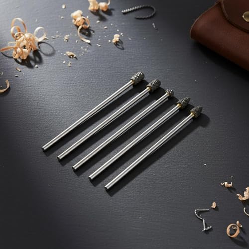 Set de 5 fresas de carburo de 100mm doble corte miniatura 6