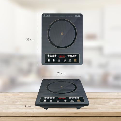 Image of iBELL IBL CROWN 11 Induction Cooktop 2000W, Portable Electric Induction Cooker, Full Touch Control, 6 Preset Cooking Modes, Auto Shut-Off, Overheat Protection, Black, 2-Year Warranty