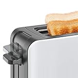 Bosch ComfortLine TAT6A001 Langschlitz-Toaster (1090 W, automatische Brotzentrierung, Auftaufunktion) weiß/dunkelgrau - 4