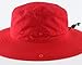 Connectyle Summer Sun Hat for Men Women UV Protection Safari Hat for Fishing Hiking Outdoor Cowboy Bucket Hat UPF 50+ Red