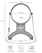 EasyLifeCare Hands Free Chest Rest LED Magnifier - Neck Wear Visual Aid Illuminated Magnifying Glass for Low Vision & Visually Impaired Seniors - Portable - Gifts for Mom, Dad, Grandmother, Women, Men