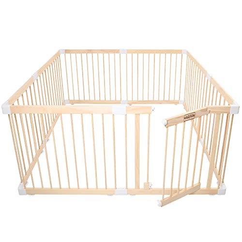 HARPPA Baby Gate Playpen Baby Fence for Babies and Toddlers Play Yards for Play Area (60x71.5x24 inches)