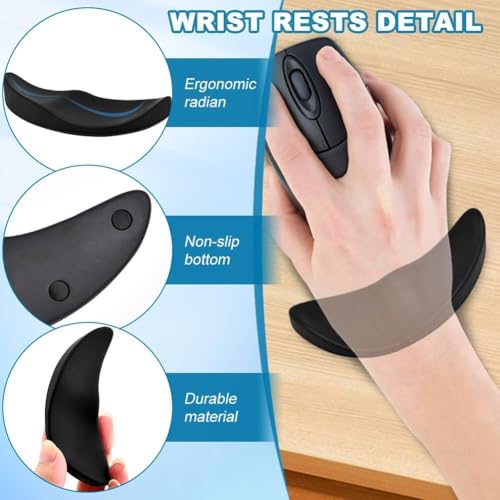 Image of Cocoonkart Wrist Rest for Mouse, Right-Handed Silicone Ergonomic Mouse Wrist Rest Gaming Mouse Wrist Support for Office Computer Laptop Gaming, Relief Sliding Gliding Wrist Pad
