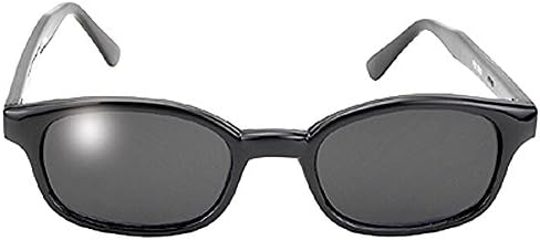 Pacific Coast Original KD's Biker Sunglasses (Black Frame/Smoke Lens)