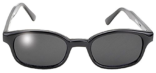Image of Pacific Coast Original KD's Biker Sunglasses (Black Frame/Smoke Lens)