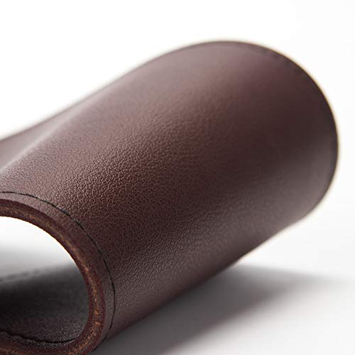 Pu Leather Meat Cleaver Sheath, Waterproof Wide Knife Protectors, Durable Butcher Chef Knife Edge Guards, Heavy Duty Cleaver Covers (Dark Brown -Pu Leather) #TOP6