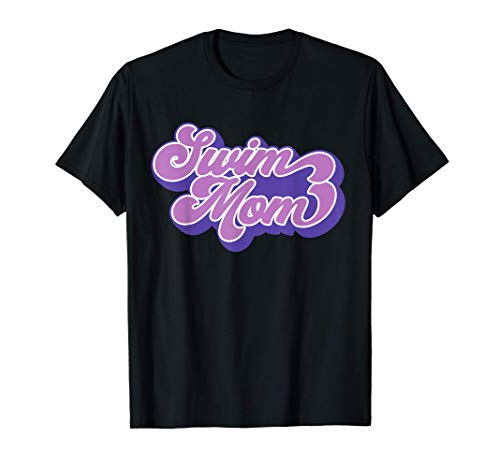 Groovy Swim Mom Gift Cute Swim Team Meet Gift Camiseta