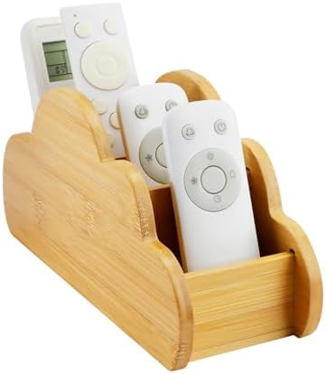 Wooden Remote Control Holder for Sofa, Cloud TV Remote Control Ho...