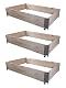 Hochbeet BigDean 3X Palettenrahmen 120x80x20 cm