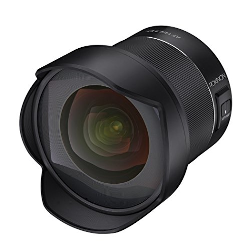 Rokinon Lente AF 14 mm F2.8 com foco automático selado para Canon EF, preta (IO14AF-C)