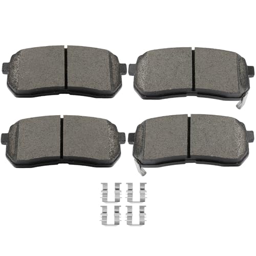 Image of SCITOO D1302 Rear Ceramic Brake Pads Sets w /Hardware Replacement For Hyundai For Veracruz 2007-2012,For Kia For Sedona 2015-2021