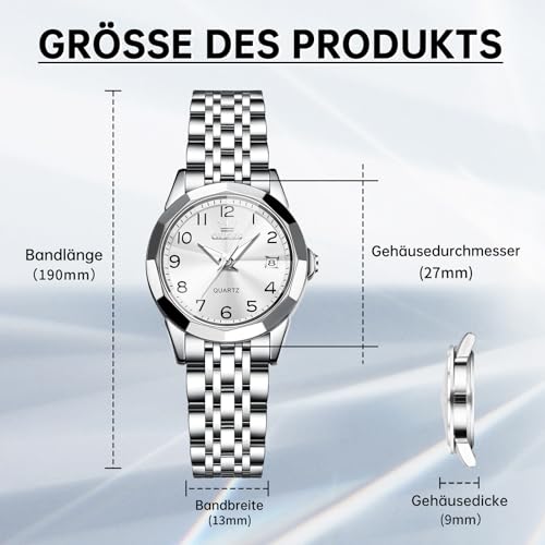 Petit visage quartz dames montre fine pour éviter les poignets surchargés - 6