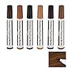 Pevlkawr 6 Pièces Marqueurs De Réparation Pour Meubles en Bois Stylo Retouche Bois Wooden Furniture Repair Pen Feutre Retouche Pour Parquet Portes Et Cadres Meubles