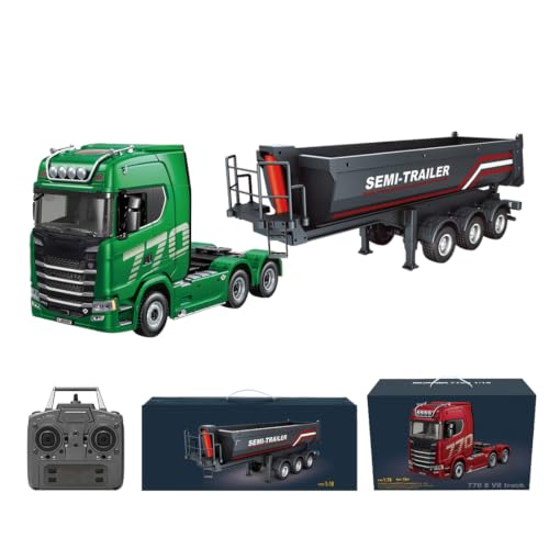 VroomVoyage 770S 1/18 RC�Z�~�g���[���[�A6x4 ��֋쓮�t���w�r�[�f���[�e�B�g���N�^�[�g���b�N�A��l�p�R���N�^�[���f��(��)(�O���[�����ׂ�2)