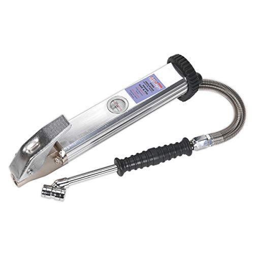 Sealey Sa39 Tyre Inflator Long Type with Twin Push-On Connector