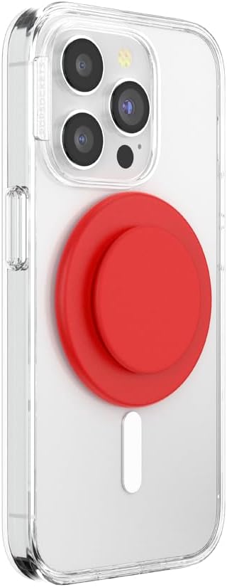 PopSockets Phone Grip for MagSafe, Magnetic Holder, Phone Stand, Red - Basic Rosso - Image 2