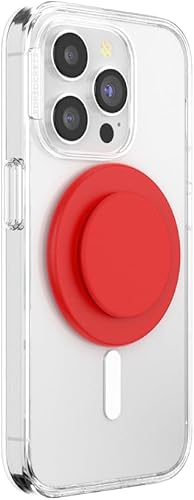 Vista 60 de PopGrip de PopSockets: Agarre y soporte para teléfono, plegable, parte superior intercambiable, blanco sobre negro