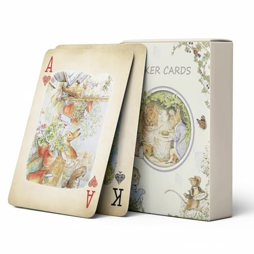 Naipes de Poker con Ilustraciones Retro, 54 Cartas