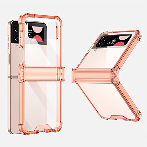 Coque Samsung Galaxy Z Flip 3 orange protégeant la charnière contre les rayures