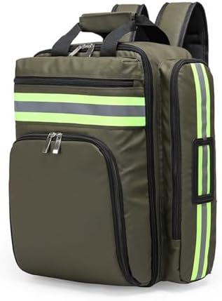 Emergency Trauma First Aid Kit Backpack - Large Empty Responder Bag for Travel, Camping, Cycling, and Outdoor Survival