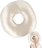 HOVCEH Piercing de almohada con agujero, 28 cm de almohada, piercing de oreja, almohada para dormir de lado, almohada con agujero para oído contra el dolor de oído, almohada para aliviar el dolor en