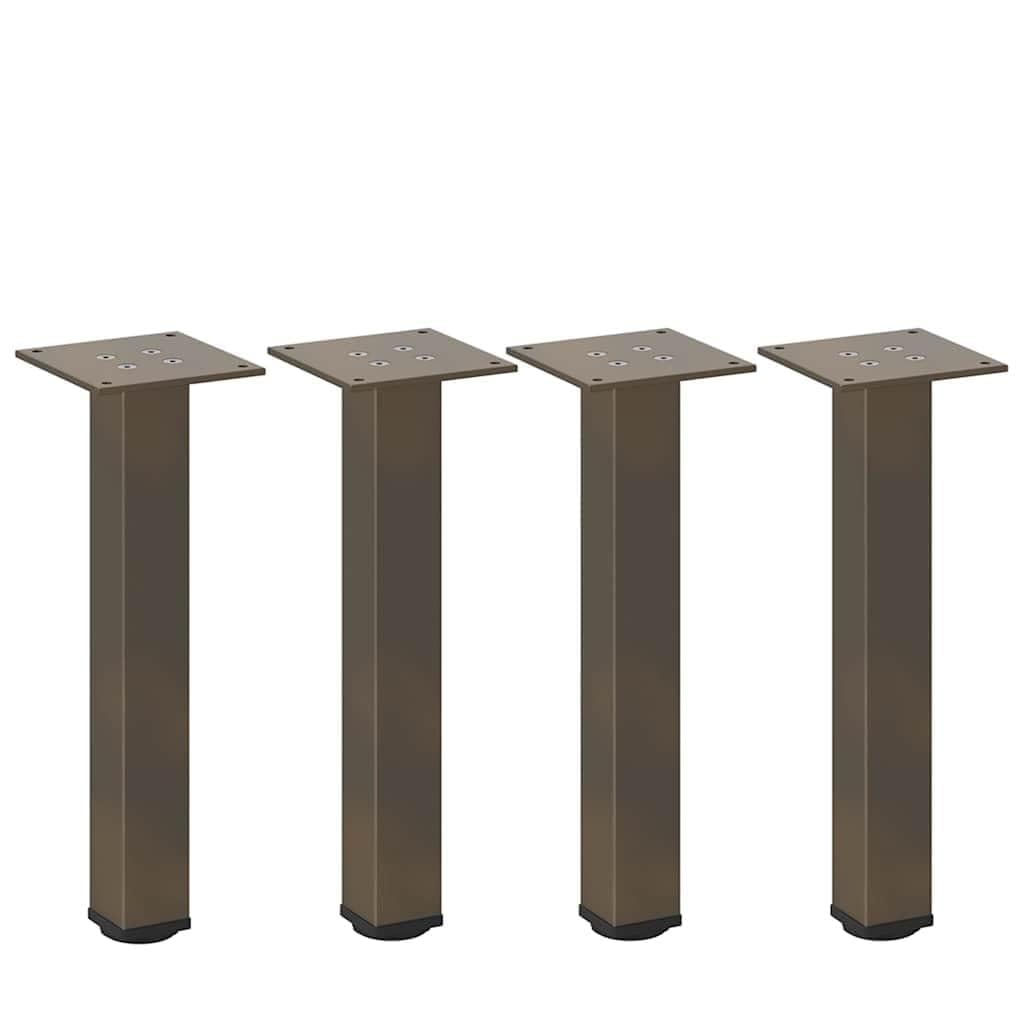 Pieds de table basse en acier réglables 30-32 cm pour meuble industriel (Lot de 4)