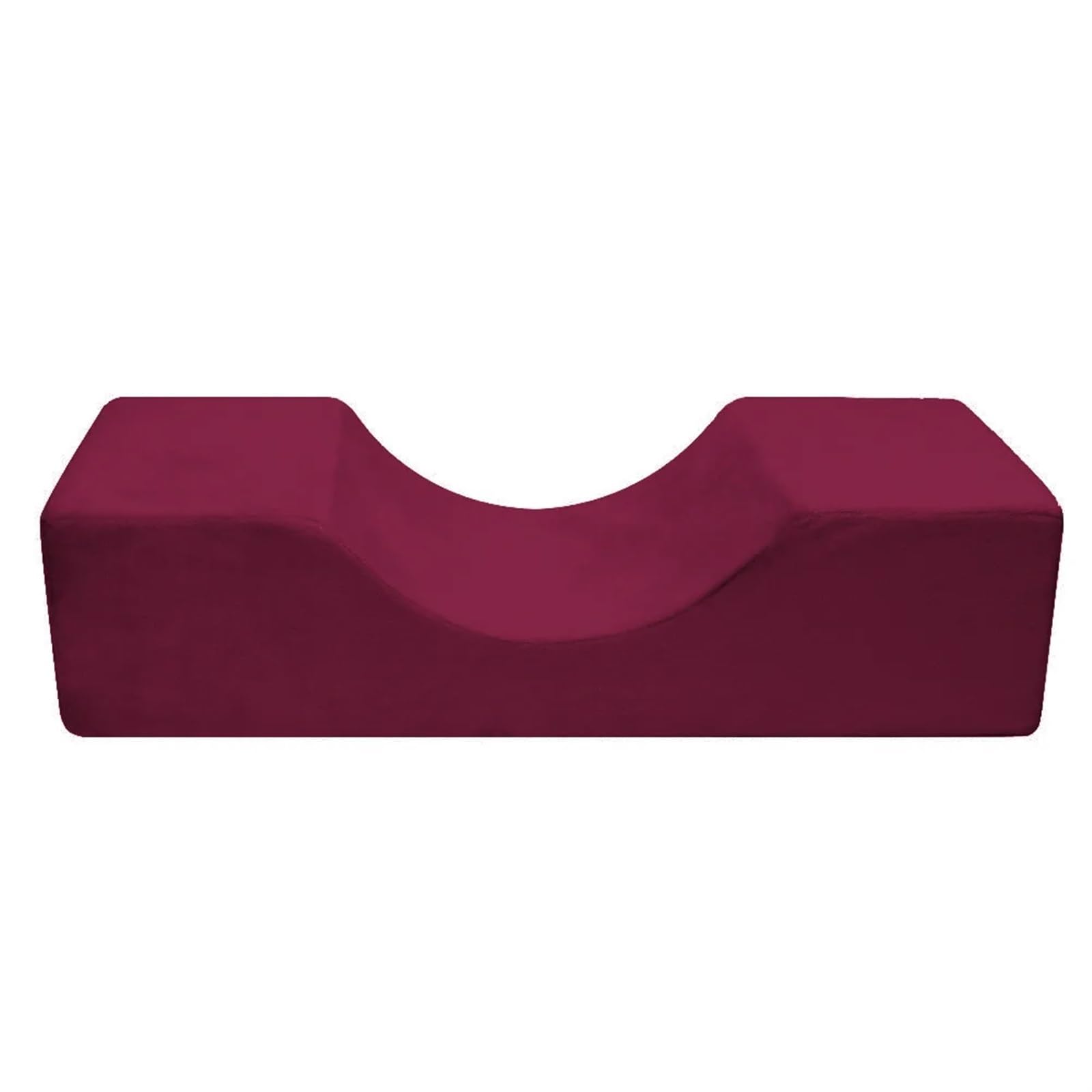 GCYEIDMA Lash Extension Pillow Lash Pillow Neck Support Eyelash Soft Grafting Eyelashes Memory Foam Extension With Pocket Makeup Salon(Red-Flannel)