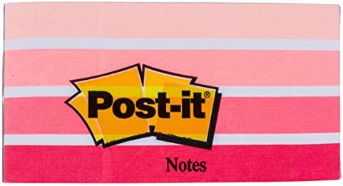 Post-it Sticky Notes Cube Pastel Colors Collection, Pack of 1 Pad, of 450 Sheets, 76 mm x 76 mm, Pink, White, Orange Colors - Self-stick Notes For Note Taking, To Do Lists & Reminders