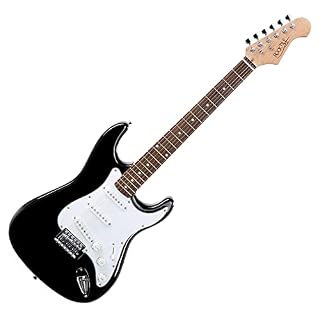 Rocktile ST-Pack Guitare electrique – Ensemble de Guitare électrique Noir – Kit avec Ampli de 25 W, Housse, Sangle… - Les Beatles, Paul McCartney, John Lennon, RIngo Starr, George Harrison Rocktile ST-Pack Guitare electrique - Ensemble de Guitare électrique Noir - Kit avec Ampli de 25 W, Housse, Sangle… – Image 2