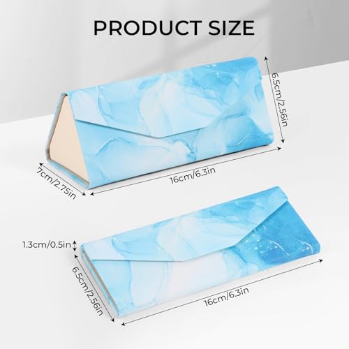 Image of 4 Pack Foldable Glasses Case with Cleaning Cloth, Collapsible Travel Sunglass Holder for Men Women