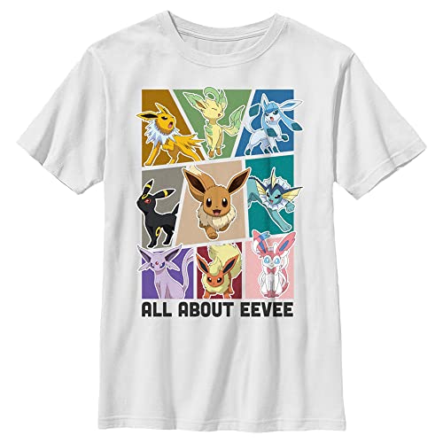 Fifth Sun Kids' Pokemon Eeveelution Boys Short Sleeve Tee Shirt