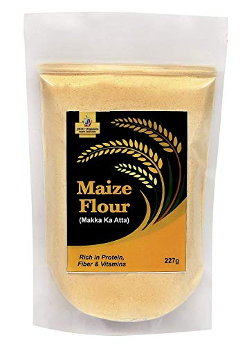 Jioo Organics Maize Flour/Makki ka Atta/Corn Flour Pack of 227 Grams