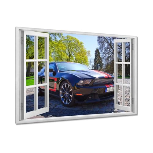 Peinture imprimée sur toile 90x60cm Voiture A8 décoration murale moderne H1681M